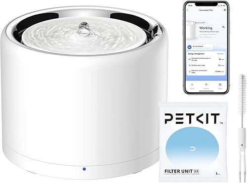 PETKIT EVERSWEET fuente acero 1,8 L bomba inalámbrica
