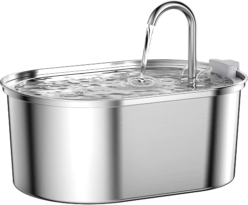 SOOFPET fuente acero inoxidable 3,2 L bomba silenciosa
